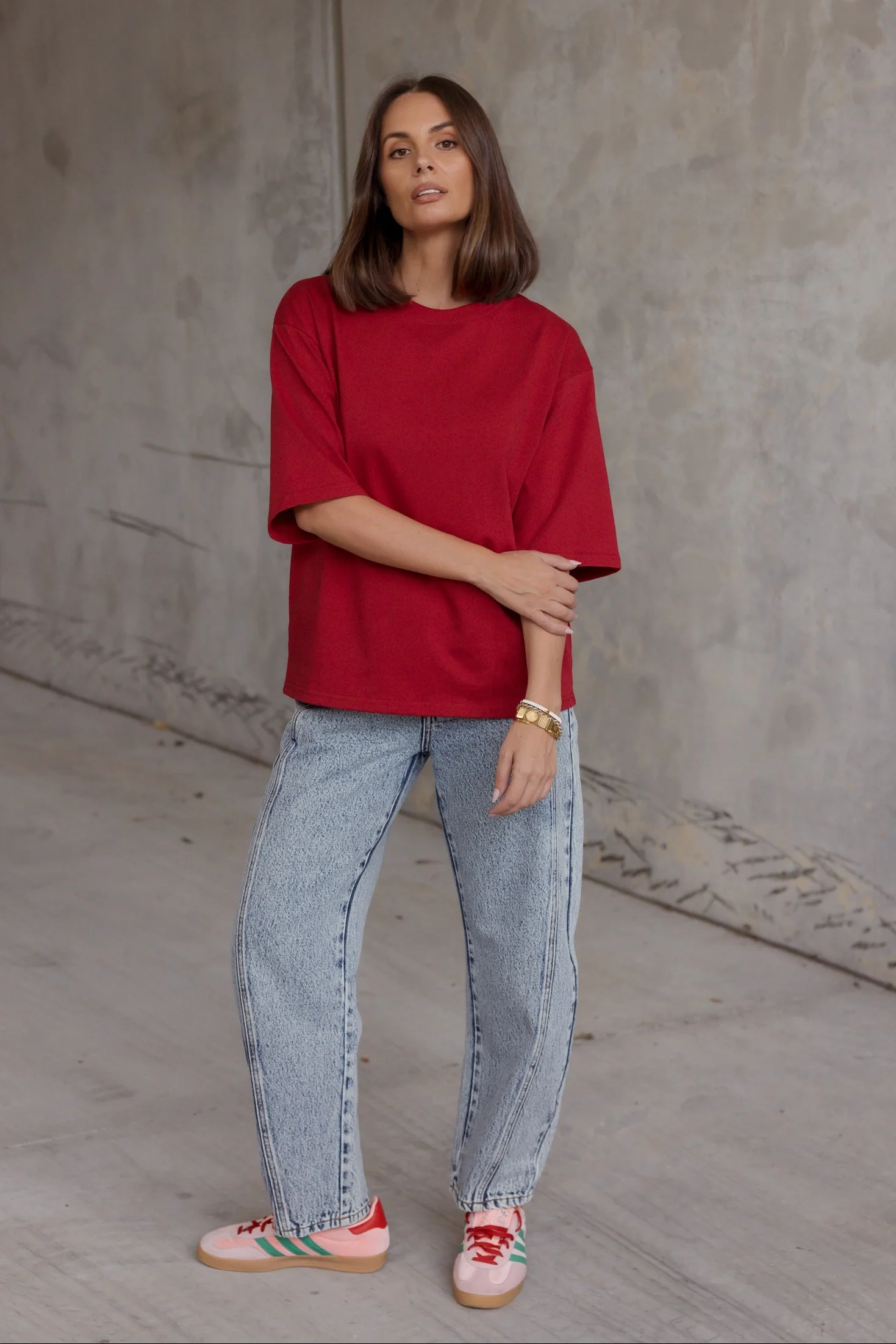 ZURI T-Shirt Cherry Red - Image 3