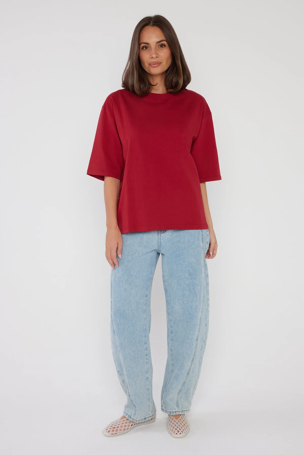 ZURI T-Shirt Cherry Red - Image 5