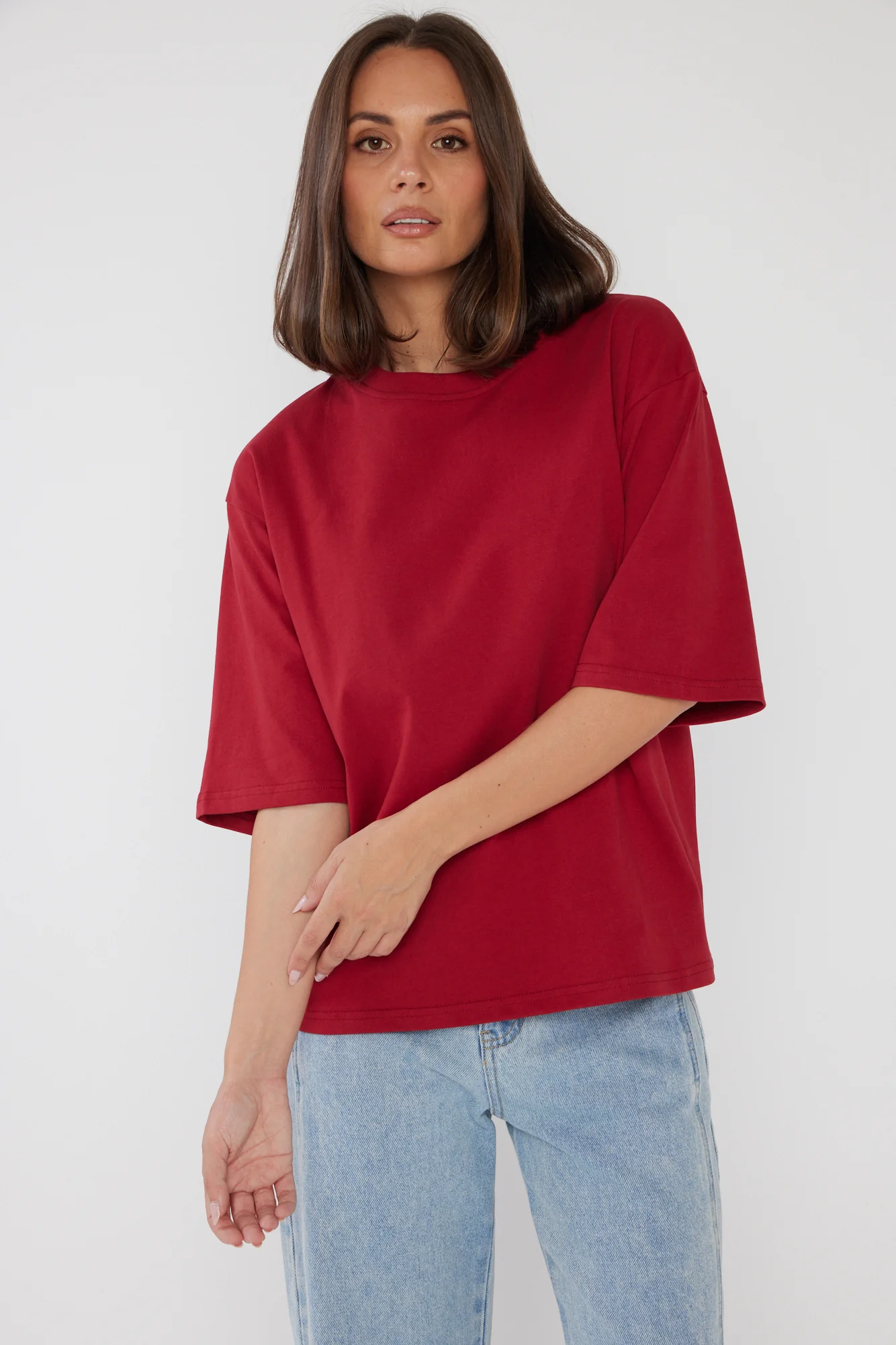 ZURI T-Shirt Cherry Red - Image 6